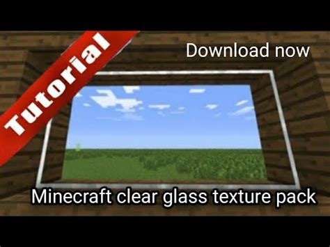 Minecraft Clear Glass Texture Pack Mcpe Bedrock Youtube