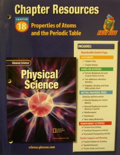 Glencoe Physical Science Chapter 18 Properties Of Atoms And The