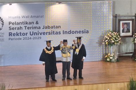 Prof Dr Ir Heri Hermansyah Resmi Dilantik Sebagai Rektor Ui Antara