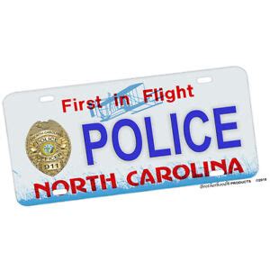 North Carolina Police Officer Badge Design Aluminum License Plate ...