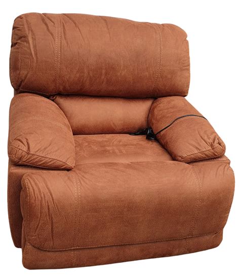 Light Brown Leather Electric Recliner Armchair Furniture And More