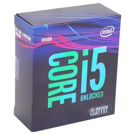 INTEL I5 9600K 6 Core 3 70Ghz 9Mb 95W LGA1151 9 Nesil BOX