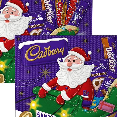 Cadbury S 8 X Assorted Chocolate Santa Selection Box Christmas 169g