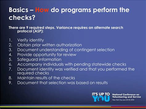 Ppt National Service Criminal History Checks The Basics Through The