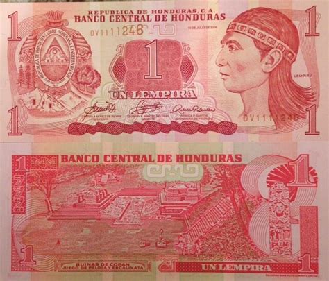 Honduras Lempira Unc Banknote P Indian Native Buy From A Usa