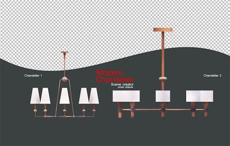 Candelabros Modernos En Muchos Estilos Archivo Psd Premium