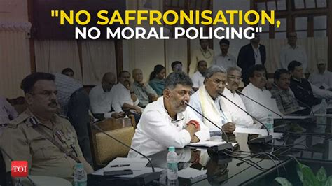 “no Saffronisation No Moral Policing” Cm Urges Police To Curb Moral