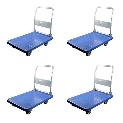 300kg Loading Blue Foldable Platform Trolley