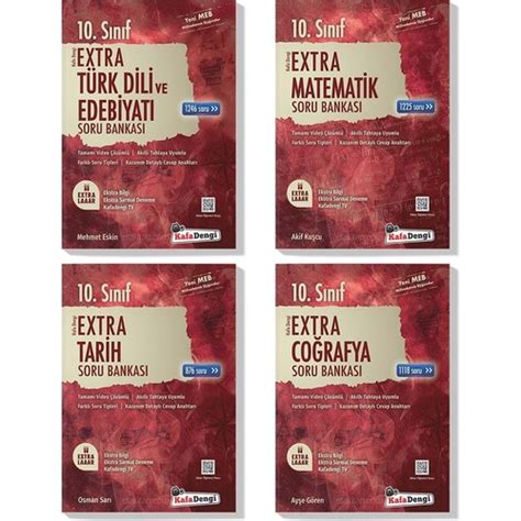 Kafa Dengi 10 Sınıf Edebiyat Matematik Tarih Coğrafya Extra Kitabı