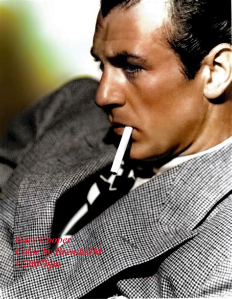 Gary Cooper Color By Brendajm ©2007bjm Golden Age Of Hollywood