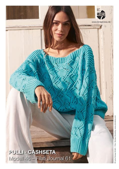 Lana Grossa Strickanleitung Gratis Pulli Cashseta Woolanda