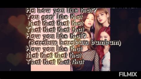 Black Pink How You Like That Lyrics Youtube