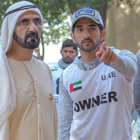 Mohammed Bin Rashid Bin Saeed Al Maktoum Y Su Hijo Hamdan Bin Mohammed