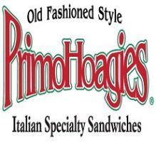 Primo Hoagies Menu & Nutrition