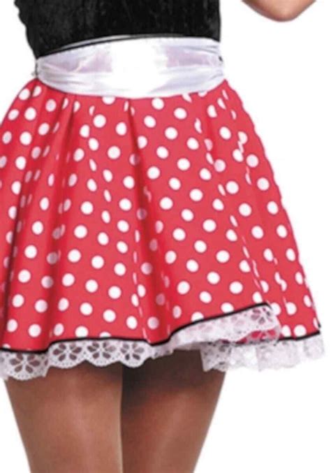 Sexy Minnie Maus Kostüm Minni Mouse Minnimaus Micky Mickey Damen Kleid