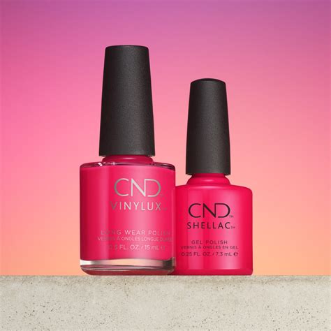 Cnd Shellac And Vinylux Combo Sangria At Sunset Sleek Nail