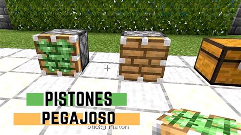 Minecraft Tutorial Para Hacer Pistones Y Pistones Pegajosos R Pido