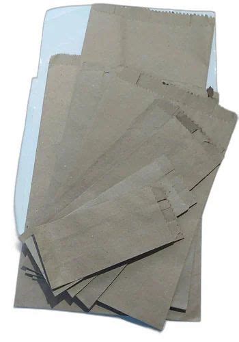 Plain Brown Kraft Paper Bag For Grocery Capacity Gm Up To Kg