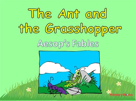 PowerPoint Aesop S Fables Ant And The Grasshopper Aesop Fable KS2