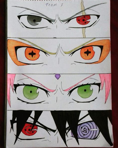 Naruto Team 7 Eyes 👀 Anime Amino