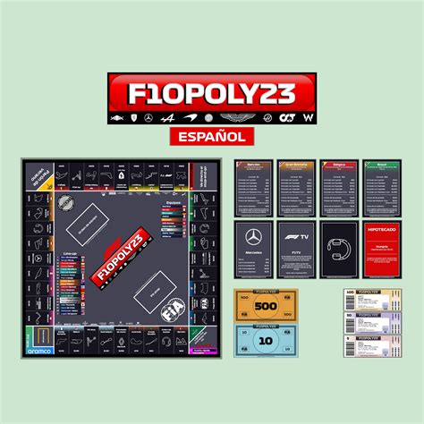 Opoly F1 Monopoly Formula 1 Unofficial Season 2023 Etsy