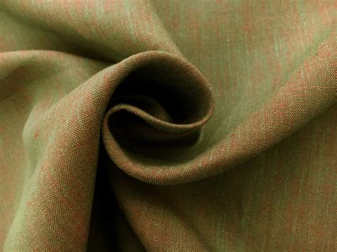 Two Toned Lightweight Linen In Olive Red Bandj Fabrics