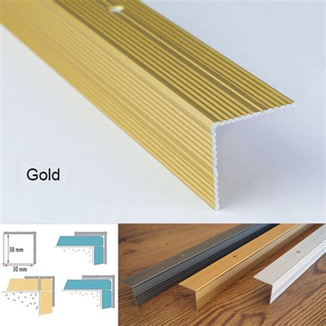 Shop Premium Quality 30mm X 30mm Anodised Aluminium Anti Non Slip Stair Edge Nosing Trim