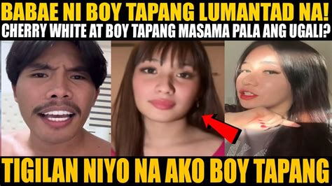 Babae Ni Boy Tapang Lumantad Na Cherry White At Boy Tapang Masama Pala Ang Ugali Youtube