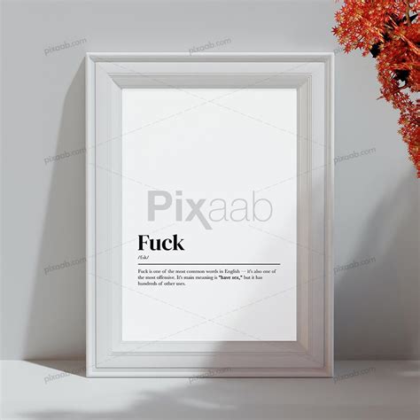 Fuck Word Definition Printable Wall Art Pixaab