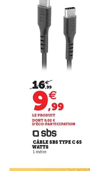 Promo C Ble Sbs Type C Watts Chez Hyper U Icatalogue Fr