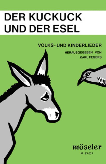 Der Kuckuck Und Der Esel Voice Sheet Music Sheet Music Plus