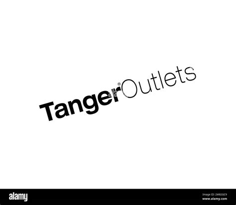 Tanger Factory Outlet Centers Rotated Logo White Background Stock