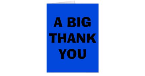 A Big Thank You Giant Card | Zazzle