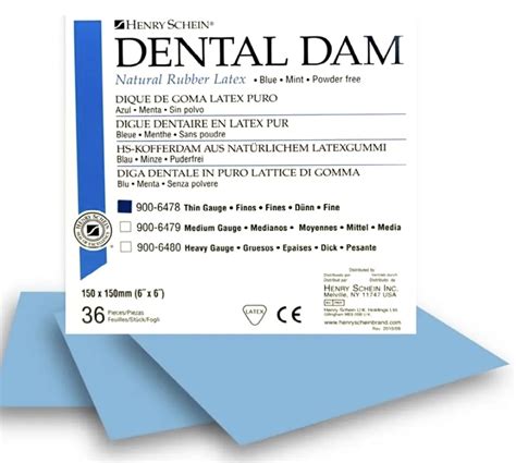 Imdadhenry Schein Rubber Dam 6x6 36pcs
