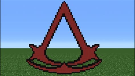 Minecraft Tutorial How To Make The Assassins Creed Logo Youtube