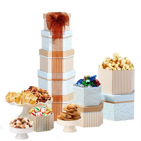 Broadway Basketeers Celebration Gift TMA3 Tower With Sweets Nuts