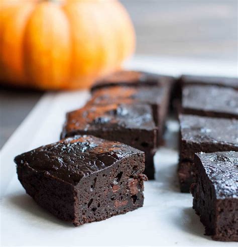 One Bowl Fudgy Pumpkin Brownies The Merchant Baker