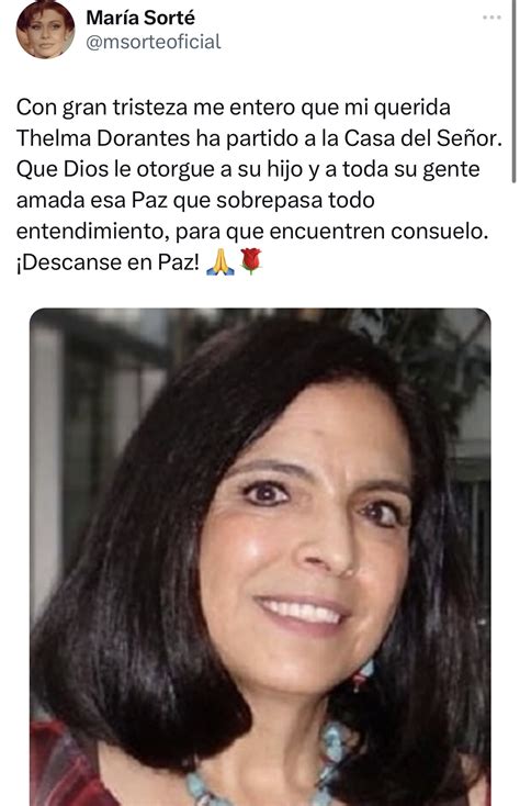 Muere La Actriz Thelma Dorantes Conocida Por Sus Trabajos En La