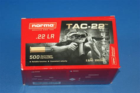 Norma Tac 22 22lr 40gr 2 6g Bäurle Waffen Munition