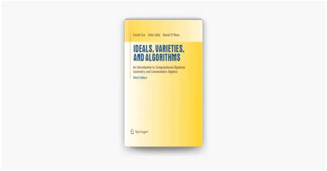 Ideals Varieties And Algorithms Tr N Apple Books