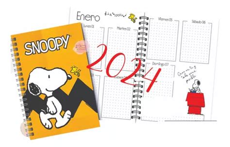 Agenda Snoopy Semanal Meses Sin Inter S