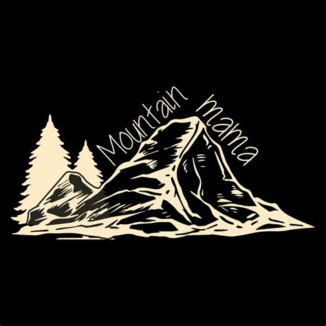 Mountain mama vector 25360648 Vector Art at Vecteezy