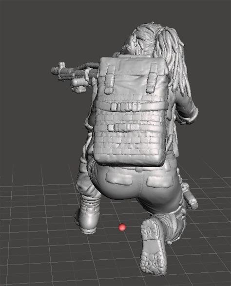 Fichier STL MODÈLE MINIATURE DE FEMME SNIPER POUR JEUX SCIFI DND ET