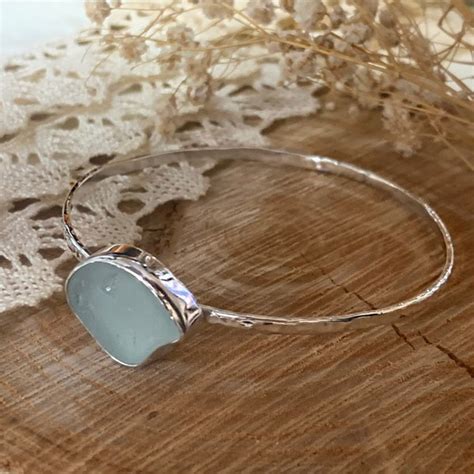 Sea Glass Bangle Etsy