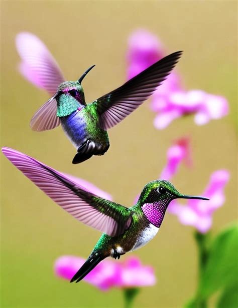 Premium Ai Image Flying Hummingbird Generate Ai