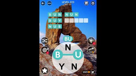 Wordscapes Uncrossed Level 223 Set 15 Youtube