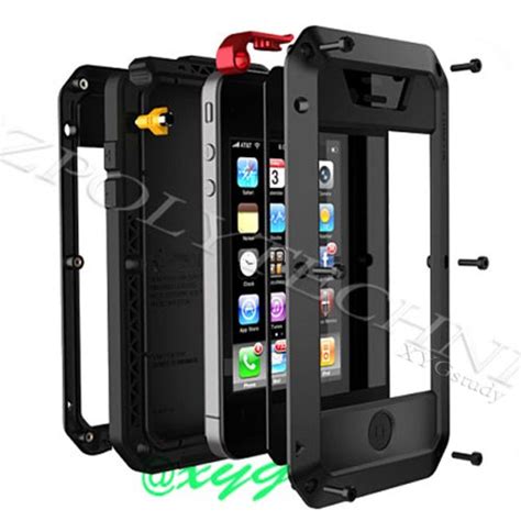 Hot Aluminum Metal Extreme Shockproof Military Heavy Duty Gorilla Glass Cover Case Skin For