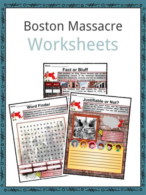 Boston Massacre Facts, Information & Worksheets For Kids