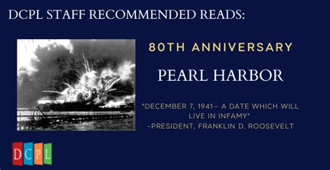 Pearl Harbor 80th Anniversary Daviess County Public Library