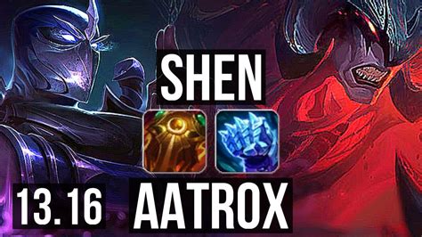 Shen Vs Aatrox Top 6 1 13 2 5m Mastery 1700 Games Kr